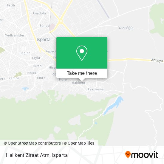 Halıkent Ziraat Atm map