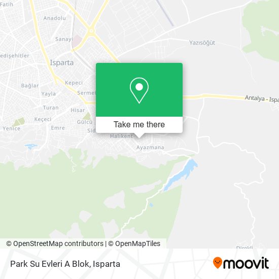 Park Su Evleri A Blok map