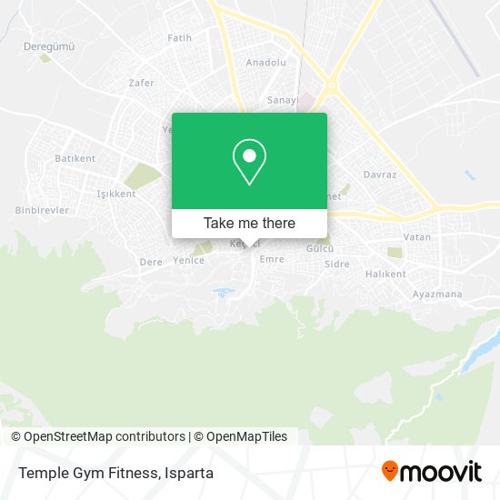 Temple Gym Fitness map