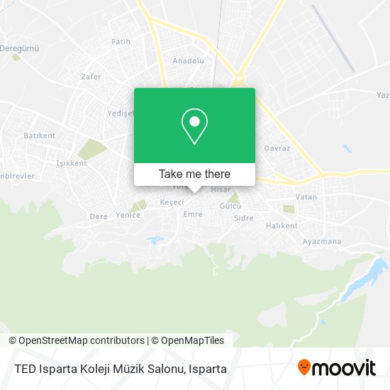 TED Isparta Koleji Müzik Salonu map