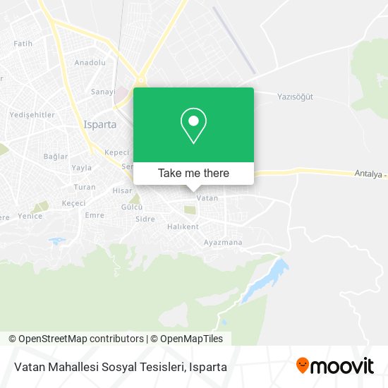 Vatan Mahallesi Sosyal Tesisleri map