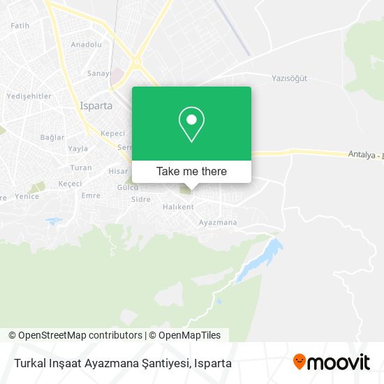 Turkal Inşaat Ayazmana Şantiyesi map