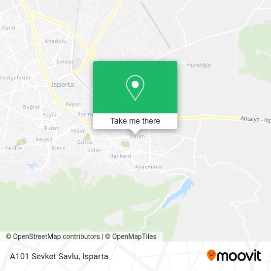 A101 Sevket Savlu map