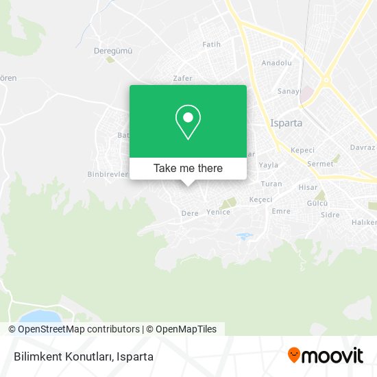 Bilimkent Konutları map