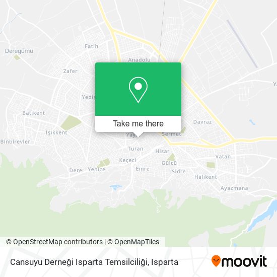 Cansuyu Derneği Isparta Temsilciliği map