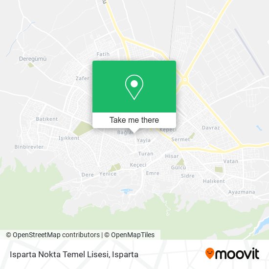 Isparta Nokta Temel Lisesi map