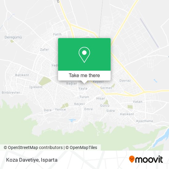 Koza Davetiye map