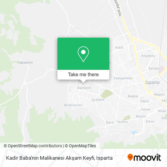 Kadir Baba'nın Malikanesi Akşam Keyfi map