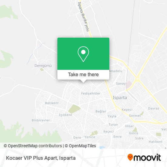 Kocaer VIP Plus Apart map