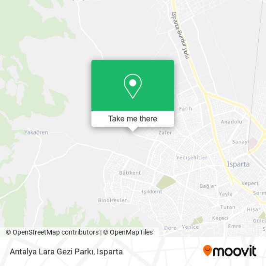 Antalya Lara Gezi Parkı map