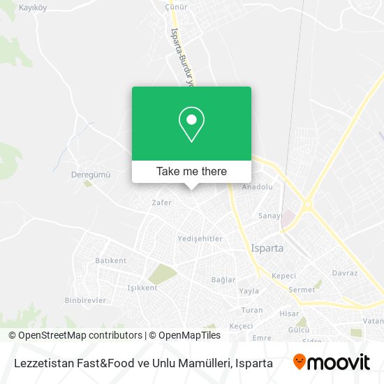 Lezzetistan Fast&Food ve Unlu Mamülleri map