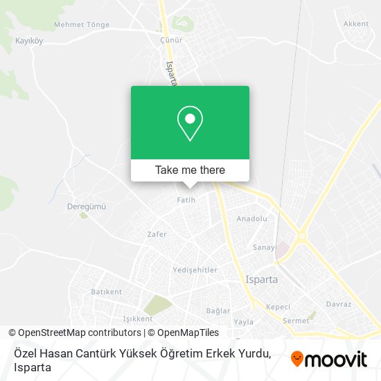 Özel Hasan Cantürk Yüksek Öğretim Erkek Yurdu map