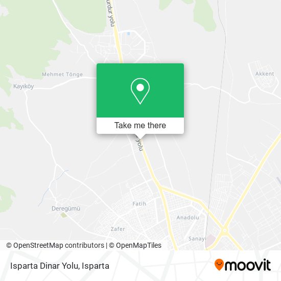 Isparta Dinar Yolu map