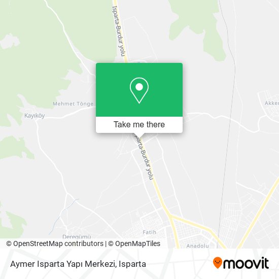 Aymer Isparta Yapı Merkezi map