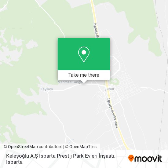 Keleşoğlu A.Ş Isparta Prestij Park Evleri İnşaatı map