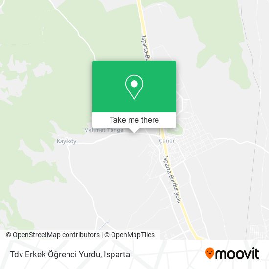 Tdv Erkek Öğrenci Yurdu map