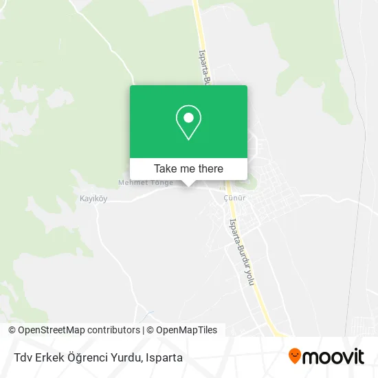Tdv Erkek Öğrenci Yurdu map