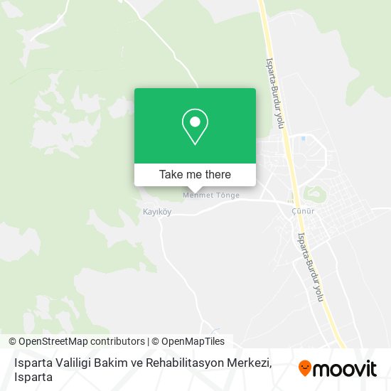 Isparta Valiligi Bakim ve Rehabilitasyon Merkezi map