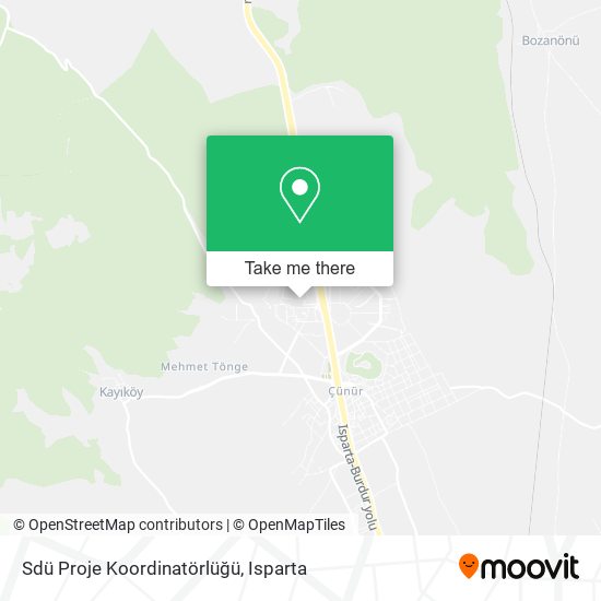 Sdü Proje Koordinatörlüğü map