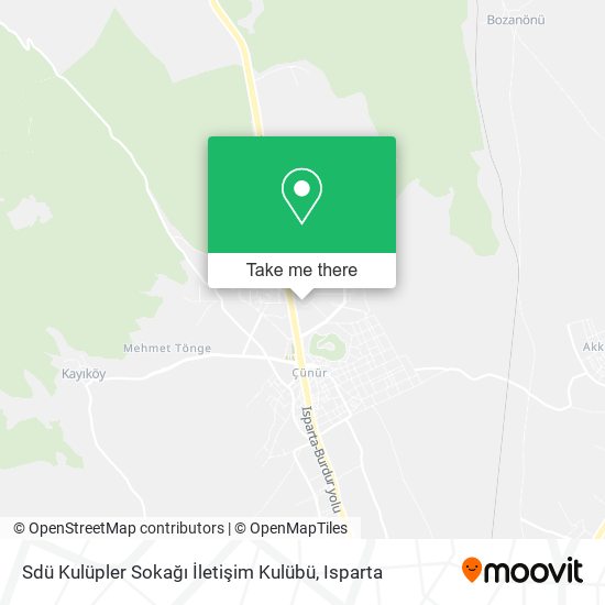 Sdü Kulüpler Sokağı İletişim Kulübü map