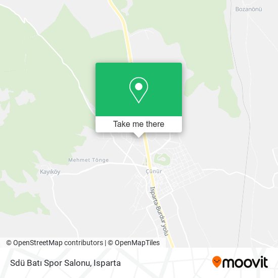 Sdü Batı Spor Salonu map