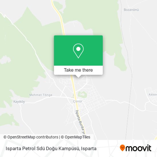 Isparta Petrol Sdü Doğu Kampüsü map