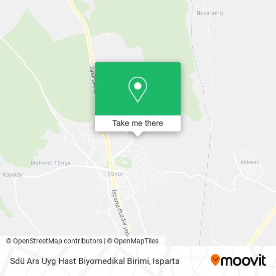 Sdü Ars Uyg Hast Biyomedikal Birimi map