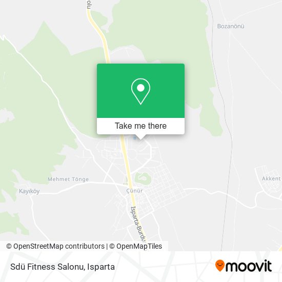 Sdü Fitness Salonu map