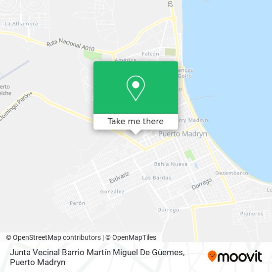 Mapa de Junta Vecinal Barrio Martín Miguel De Güemes