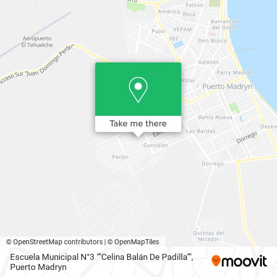 Mapa de Escuela Municipal N°3 ""Celina Balán De Padilla""