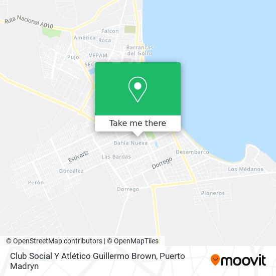 Club Social Y Atlético Guillermo Brown map