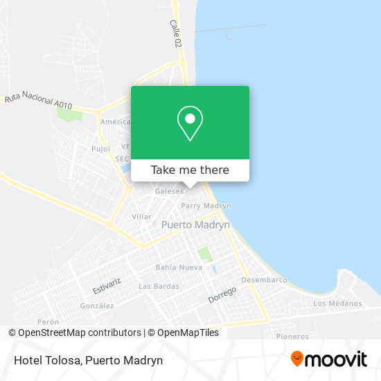 Hotel Tolosa map