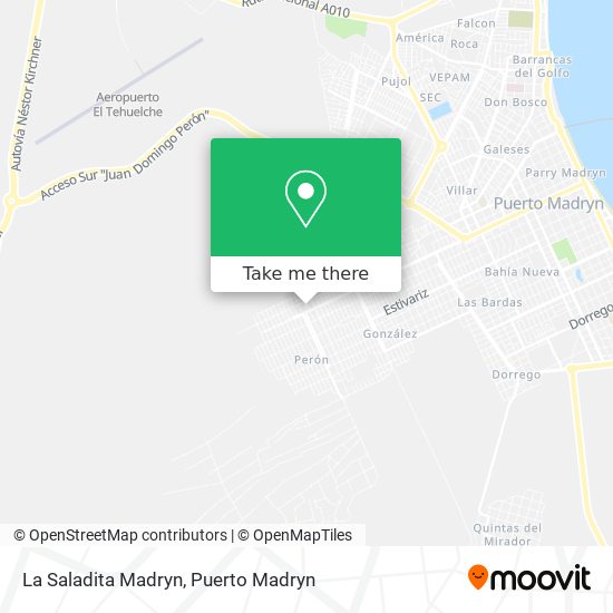 La Saladita Madryn map