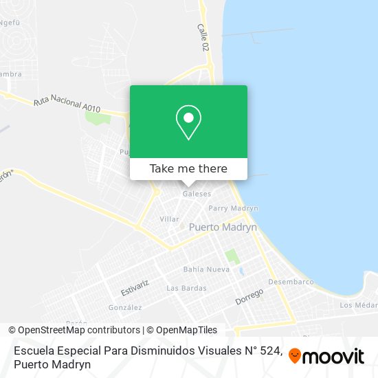 Escuela Especial Para Disminuidos Visuales N° 524 map