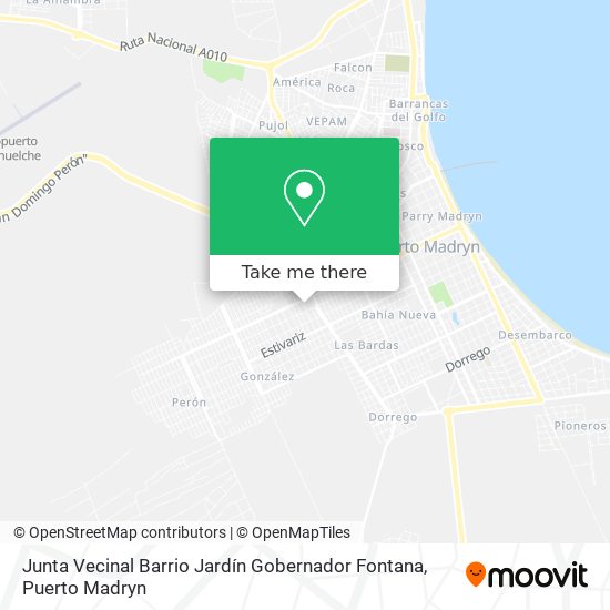 Mapa de Junta Vecinal Barrio Jardín Gobernador Fontana