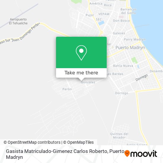 Gasista Matriculado-Gimenez Carlos Roberto map