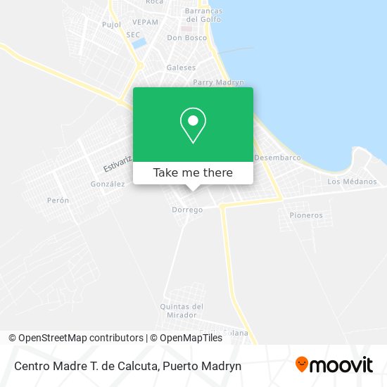 Mapa de Centro Madre T. de Calcuta