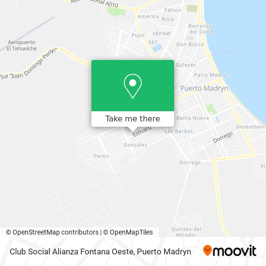 Mapa de Club Social Alianza Fontana Oeste