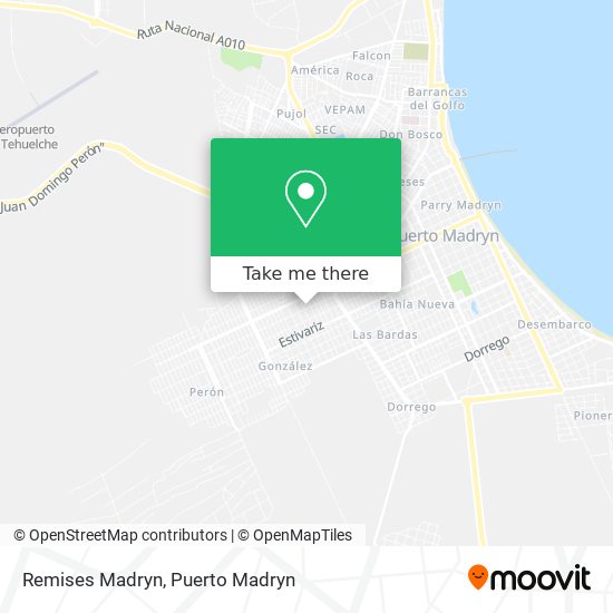 Remises Madryn map