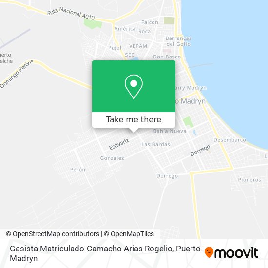 Gasista Matriculado-Camacho Arias Rogelio map