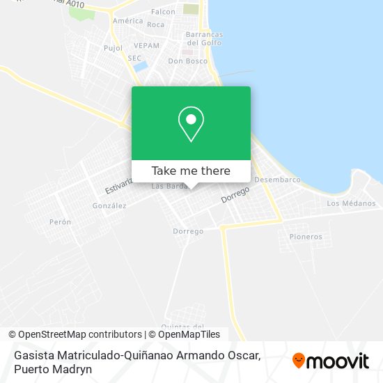 Gasista Matriculado-Quiñanao Armando Oscar map