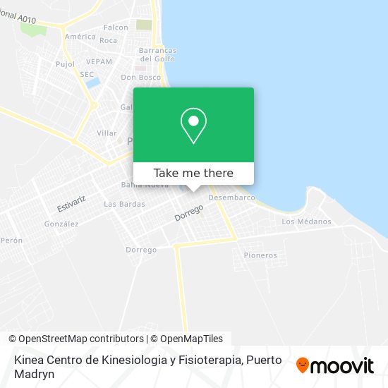 Kinea Centro de Kinesiologia y Fisioterapia map