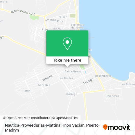Mapa de Nautica-Proveedurias-Mattina Hnos Sacian