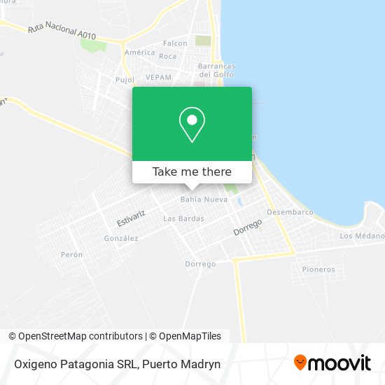 Oxigeno Patagonia SRL map