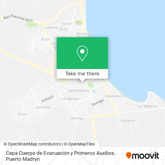 Cepa Cuerpo de Evacuación y Primeros Auxilios map