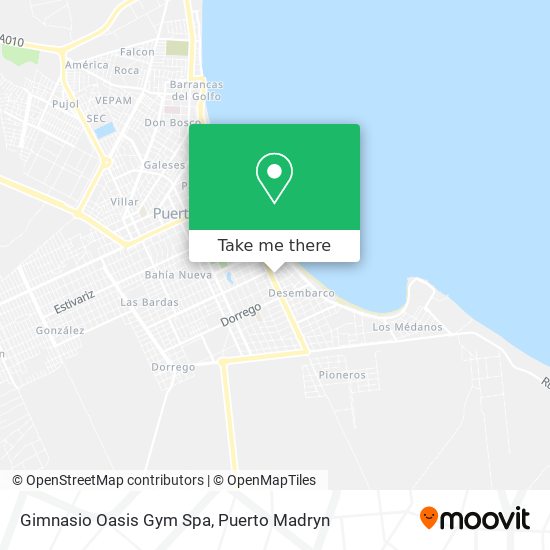 Mapa de Gimnasio Oasis Gym Spa