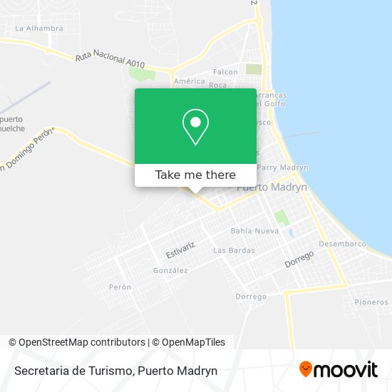 Secretaria de Turismo map