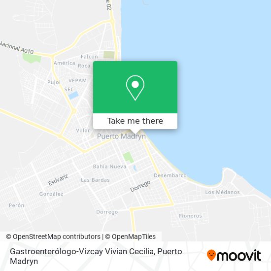 Mapa de Gastroenterólogo-Vizcay Vivian Cecilia