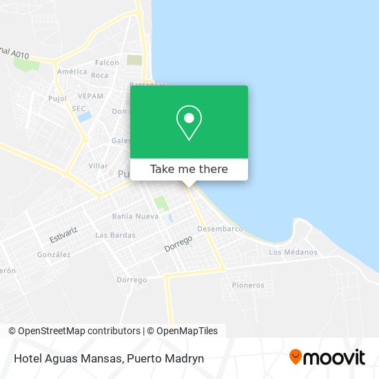 Hotel Aguas Mansas map