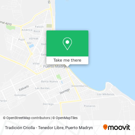 Tradición Criolla - Tenedor Libre map